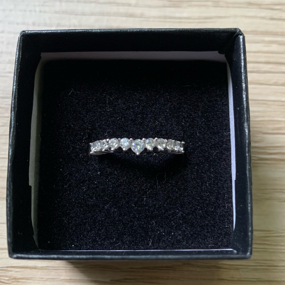 Sterling silver CZ band